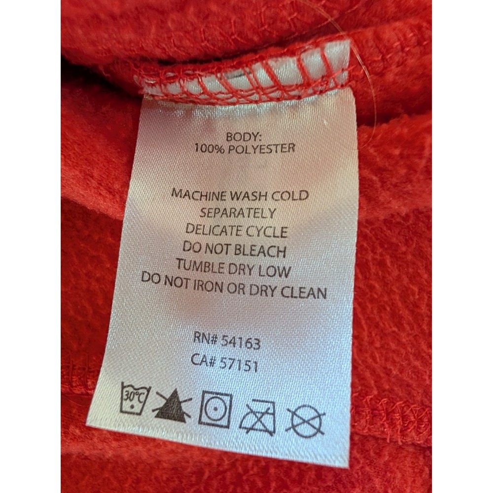 Calvin Klein Performance Fleece Full Zip Vest Womens L Coral Raspberry Pink Red - Picture 7 of 9